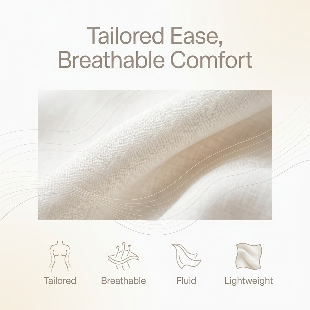 Relaxed Blouse & Pants Set for Women – Breathable All-Day Comfort