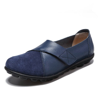 Women's Ballet Flats - Slip-On - Adjustable Strap - Comfortable with Non-Slip Sole