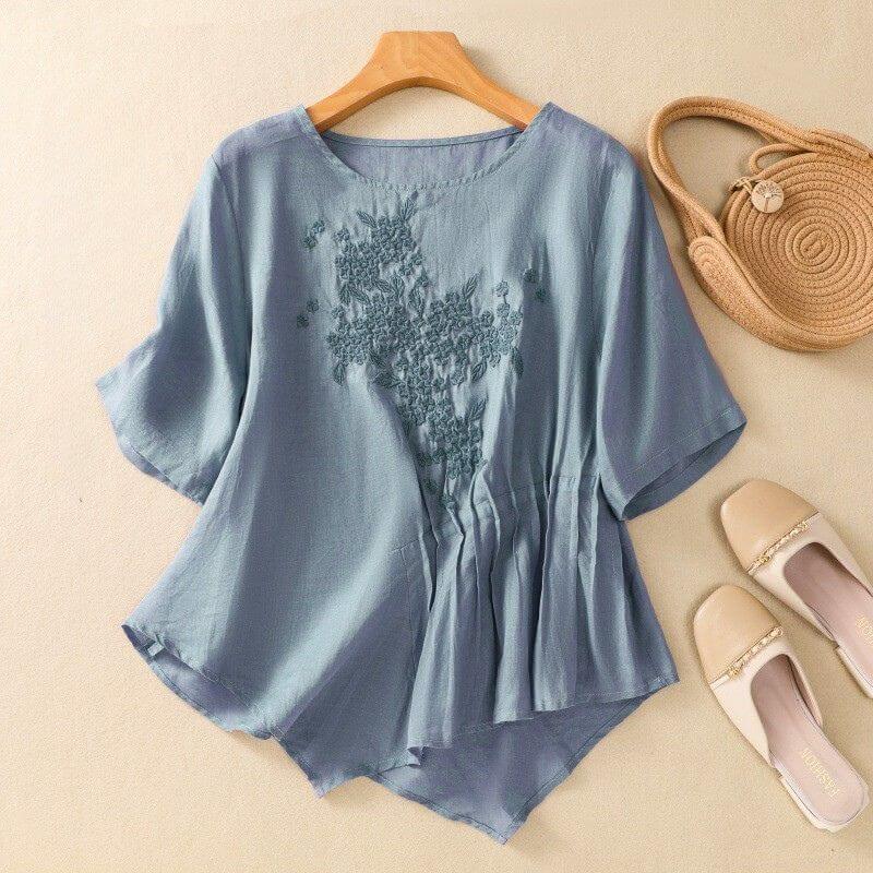 Embroidered Blouse for Women – Relaxed Comfort & Style