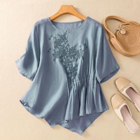 Embroidered Blouse for Women – Relaxed Comfort & Style