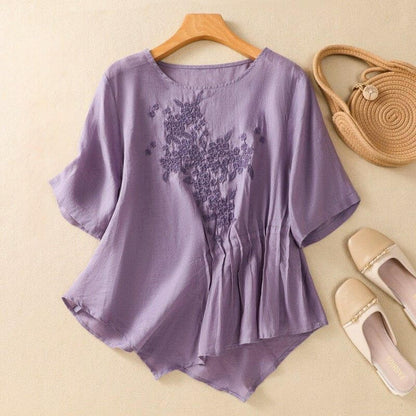 Embroidered Blouse for Women – Relaxed Comfort & Style