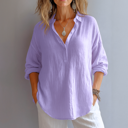 Collared Blouse for Women – Breathable Everyday Comfort