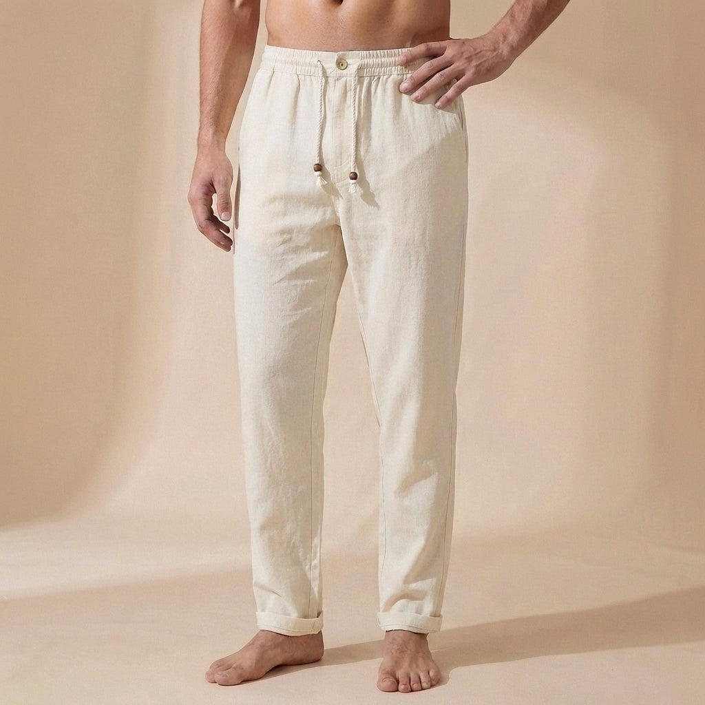Relaxed Fit Drawstring Pants for Men – Breathable Comfort & Adjustable Fit