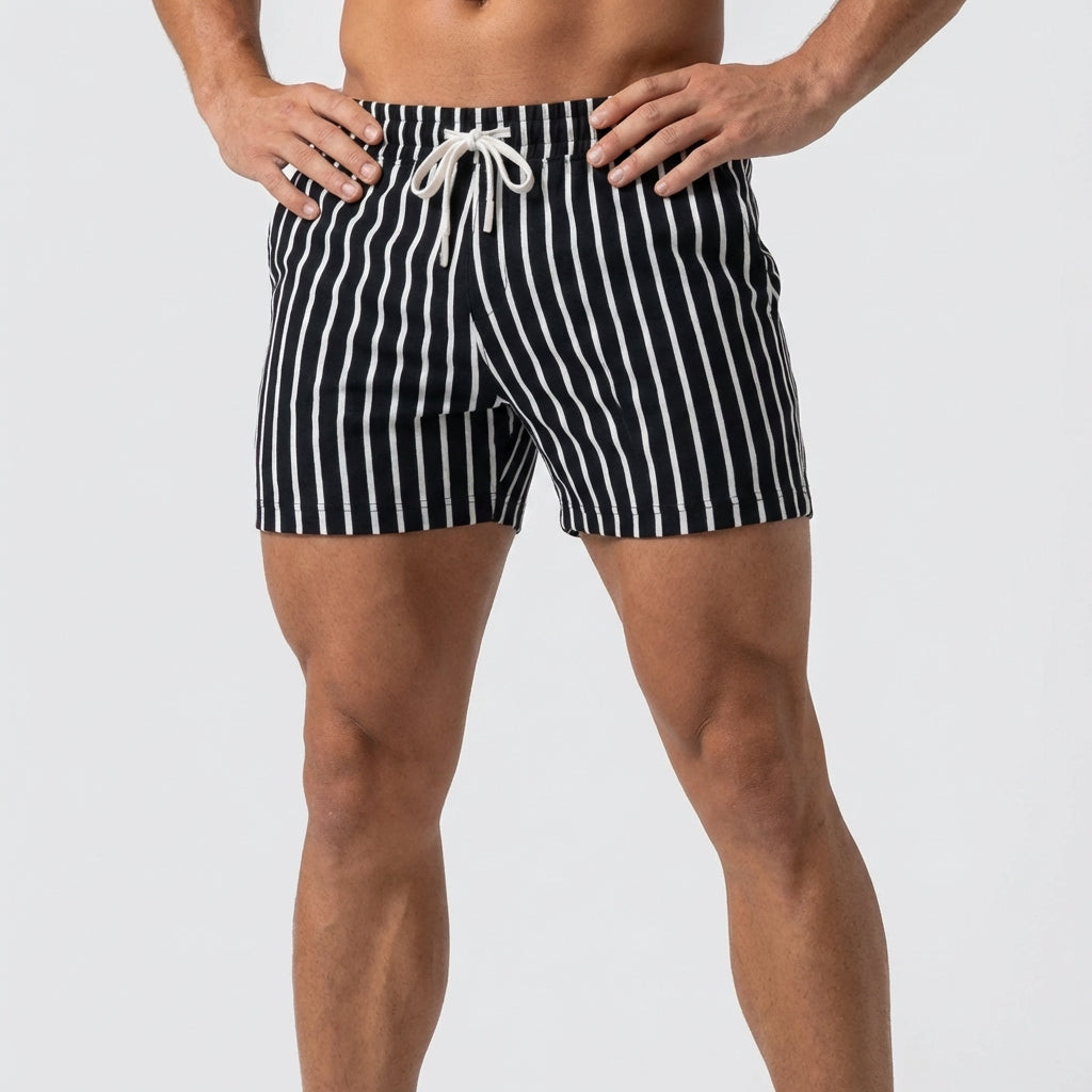 Striped Drawstring Shorts for Men – Casual Comfort & Style
