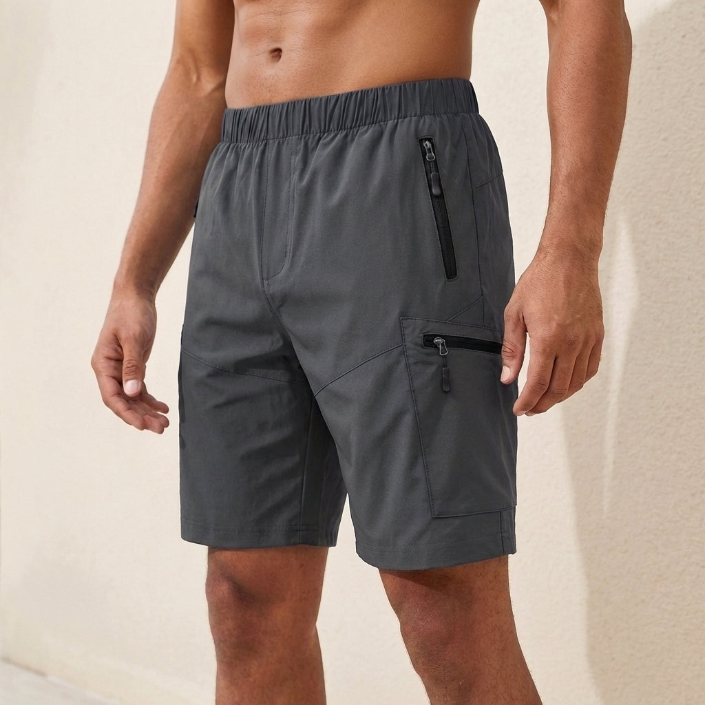 Zip Pocket Cargo Shorts for Men – Secure Storage & Comfort