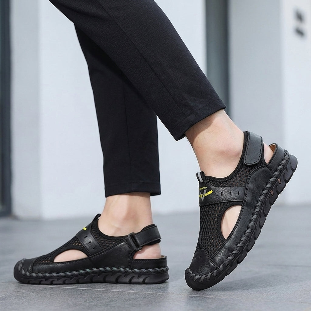 Orthopedic Closed Toe Mesh Sandals for Men – Breathable & Supportive Fit
