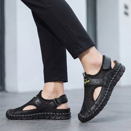Orthopedic Closed Toe Mesh Sandals for Men – Breathable & Supportive Fit