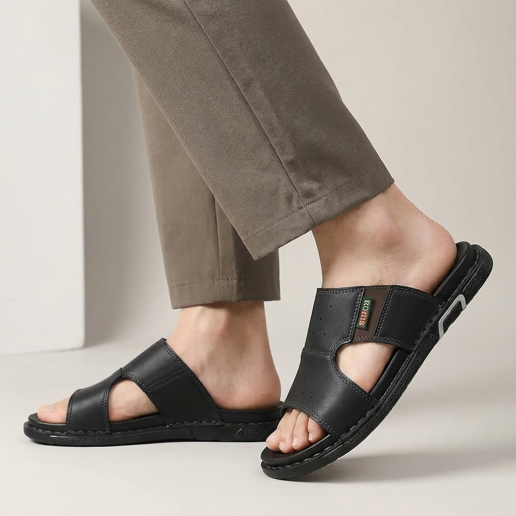 Orthopedic Slide Sandals for Men – Breathable Comfort & Support