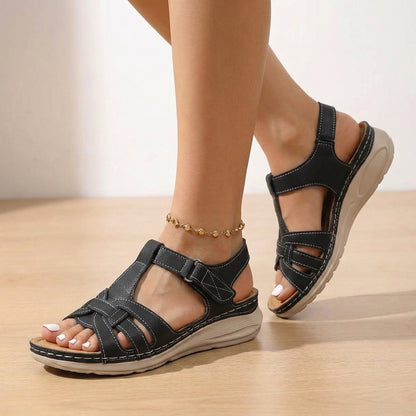 Ankle-Strap Wedge Sandals for Women – Stylish All-Day Comfort
