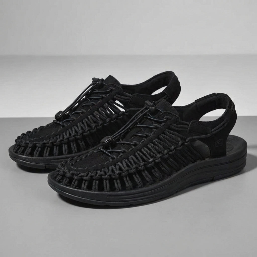 Closed Toe Rope Sport Sandals for Men – Outdoor Comfort Fit