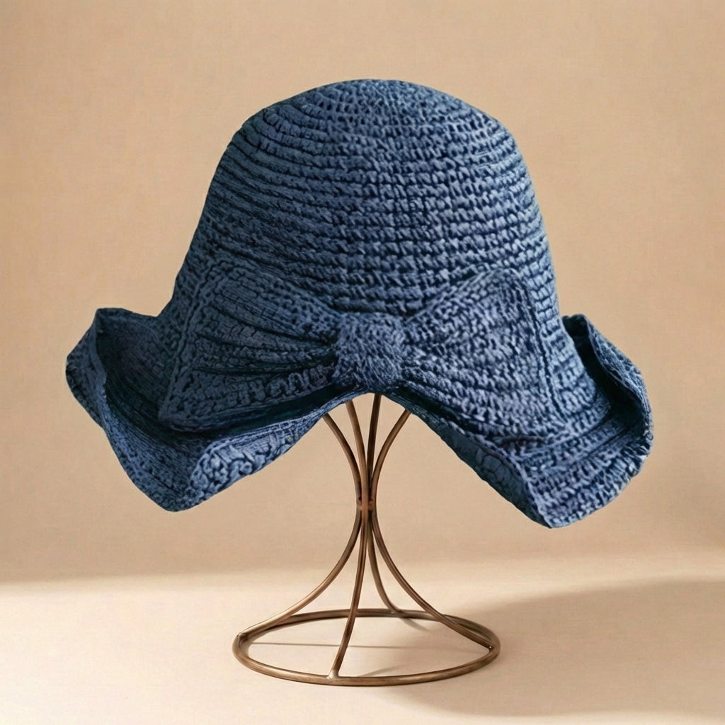 Woven Straw Bucket Hat with Soft Brim – Lightweight & Effortless Style