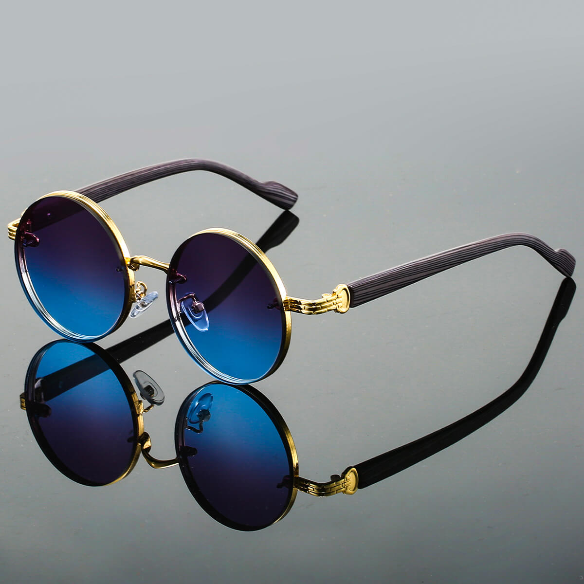 Gradient Lens Round Sunglasses for Men & Women – Everyday Style & Comfort