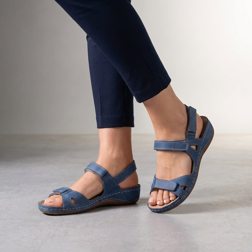 Orthopedic Ankle Strap Sandals for Women – Adjustable Comfort & Support