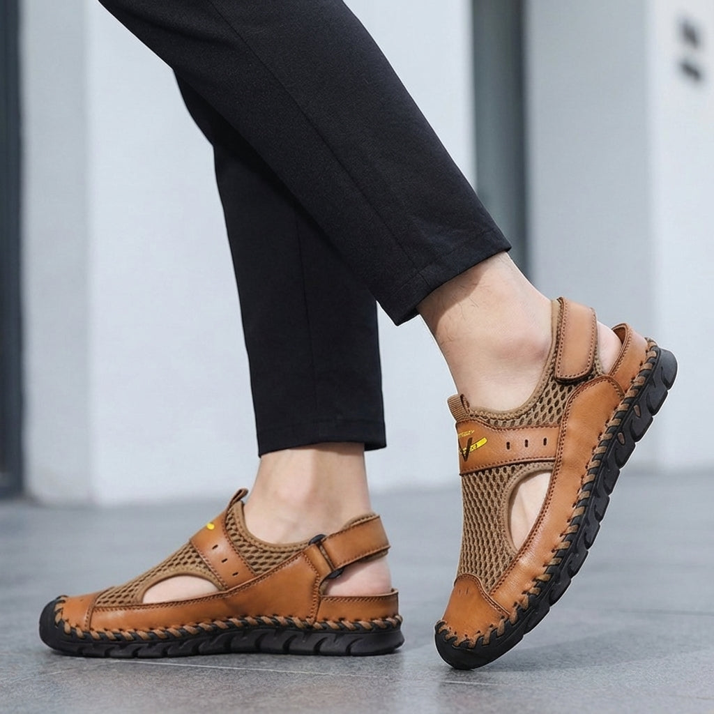 Orthopedic Closed Toe Mesh Sandals for Men – Breathable & Supportive Fit