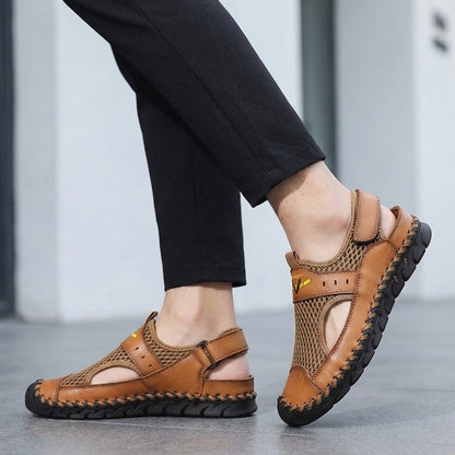 Orthopedic Closed Toe Mesh Sandals for Men – Breathable & Supportive Fit