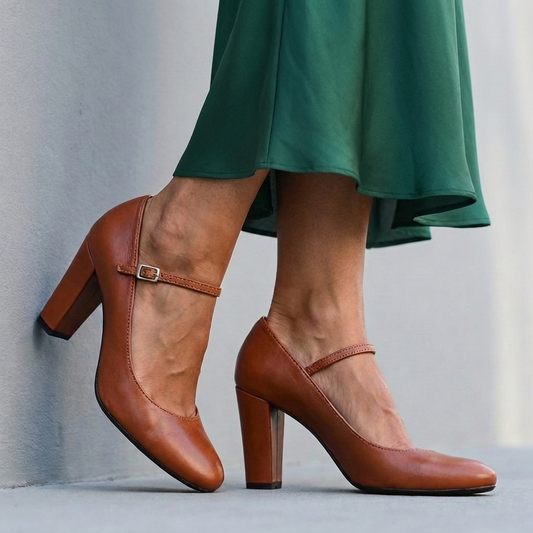 Low Block Heel Mary Jane Pumps for Women – Everyday Comfort & Stability