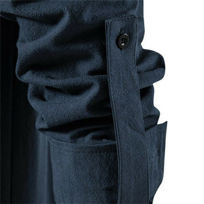 Men's Shirt – Long Sleeve with Lace Details – Mandarin Collar – Relaxed Fit