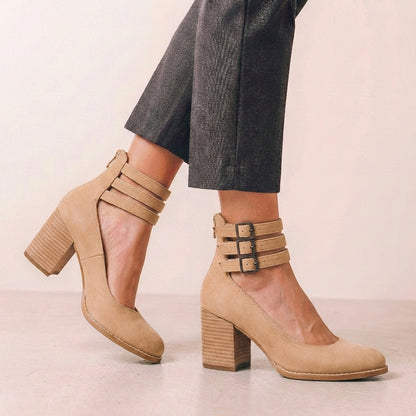 Cutout Block Heel Ankle Boots for Women – Edgy Style & Comfort