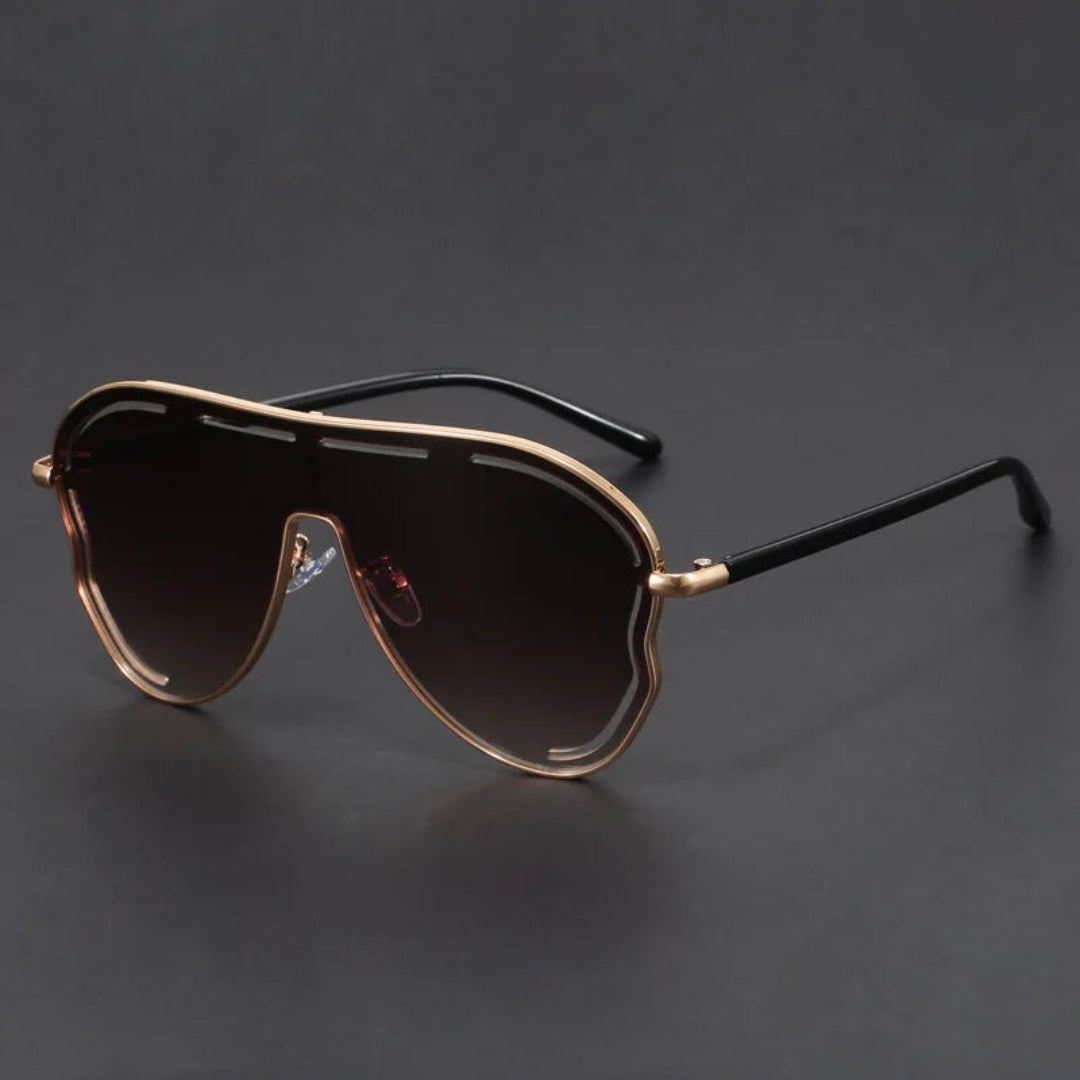 Oversized Aviator Sunglasses – Classic Double-Bridge Style