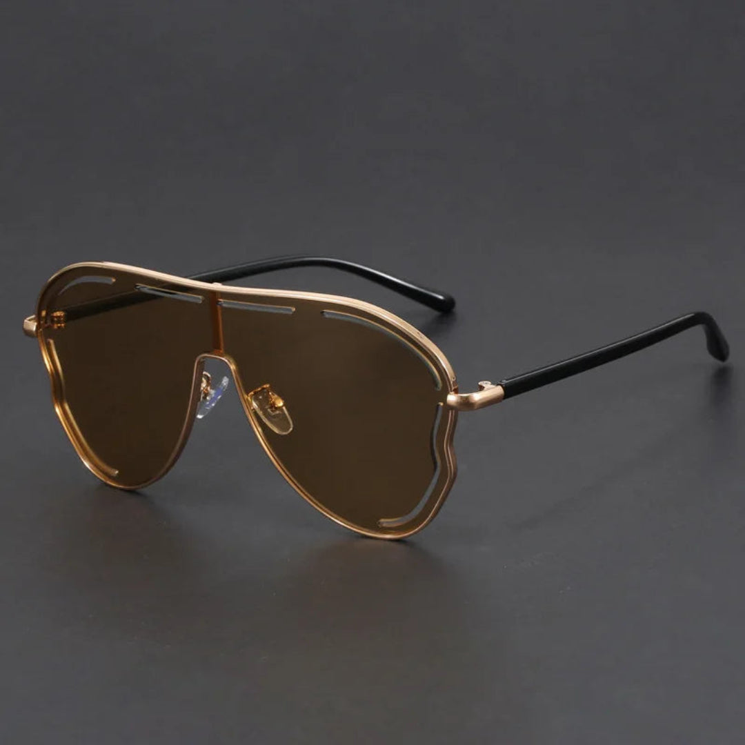 Oversized Aviator Sunglasses – Classic Double-Bridge Style