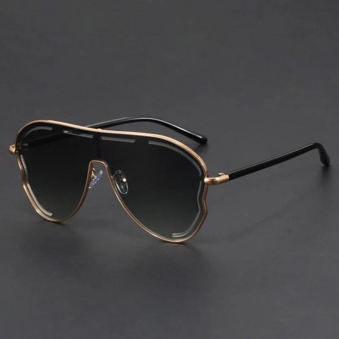 Oversized Aviator Sunglasses – Classic Double-Bridge Style
