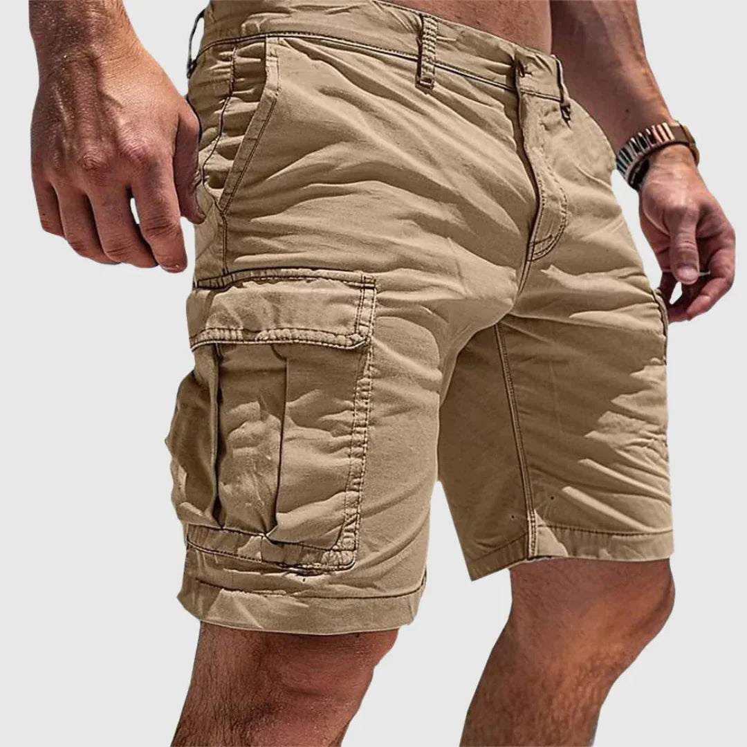 Relaxed Fit Multi-Pocket Cargo Shorts for Men – Casual Comfort & Storage
