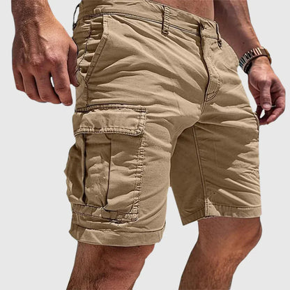 Relaxed Fit Multi-Pocket Cargo Shorts for Men – Casual Comfort & Storage