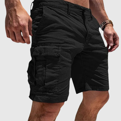 Relaxed Fit Multi-Pocket Cargo Shorts for Men – Casual Comfort & Storage