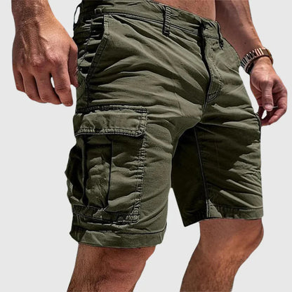 Relaxed Fit Multi-Pocket Cargo Shorts for Men – Casual Comfort & Storage