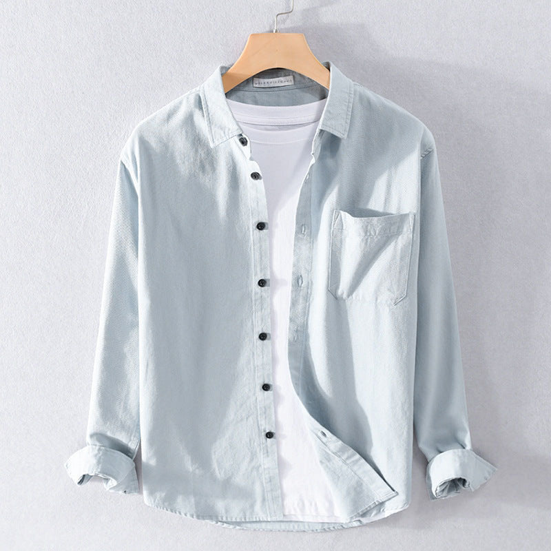 Relaxed Fit Button-Front Casual Shirt for Men – Everyday Comfort & Style