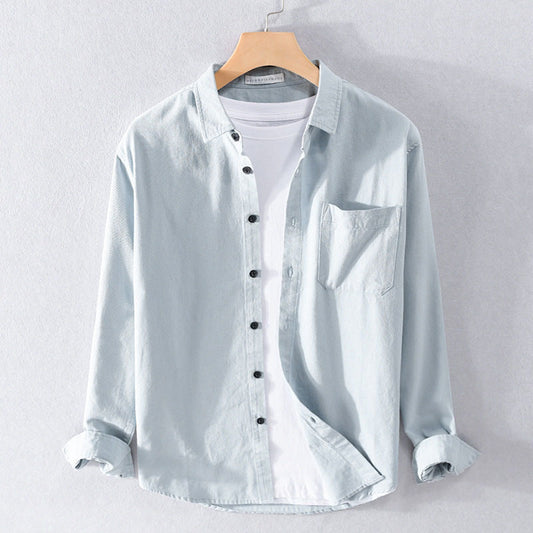 Relaxed Fit Button-Front Casual Shirt for Men – Everyday Comfort & Style