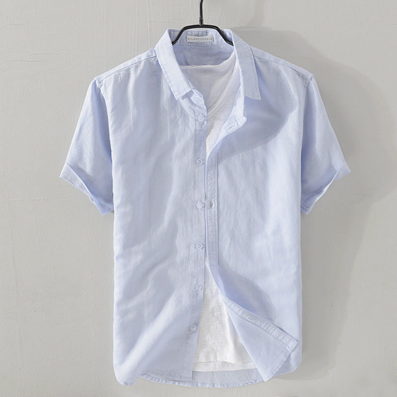 Relaxed-Fit Button-Front Shirt for Men – Breathable Comfort & Casual Style