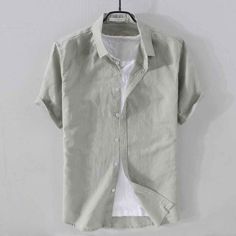 Relaxed-Fit Button-Front Shirt for Men – Breathable Comfort & Casual Style