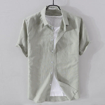 Relaxed-Fit Button-Front Shirt for Men – Breathable Comfort & Casual Style