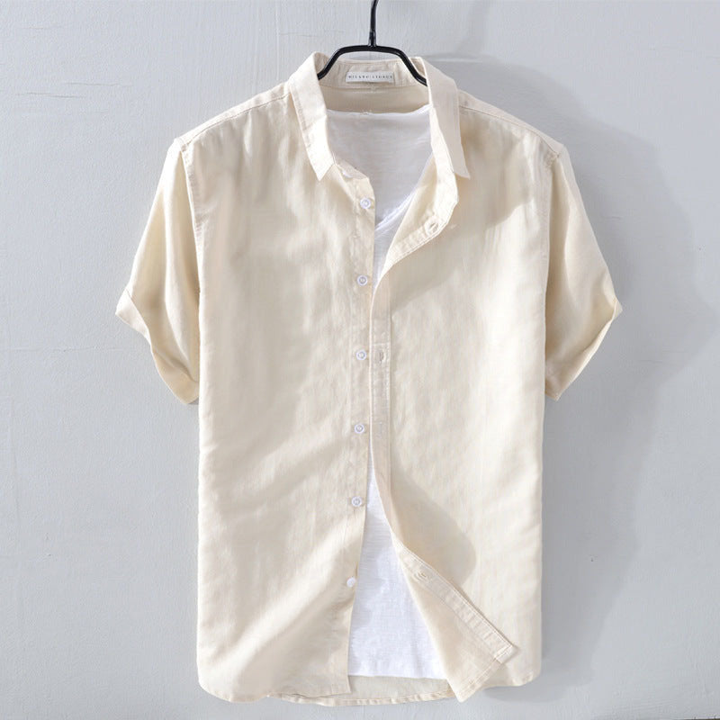 Relaxed-Fit Button-Front Shirt for Men – Breathable Comfort & Casual Style