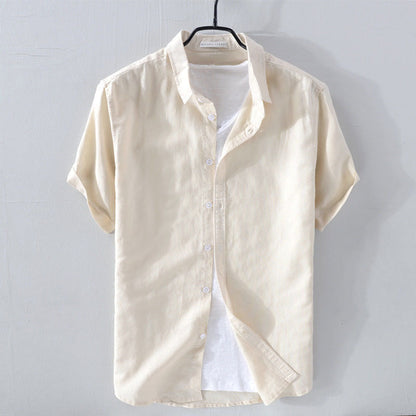 Relaxed-Fit Button-Front Shirt for Men – Breathable Comfort & Casual Style