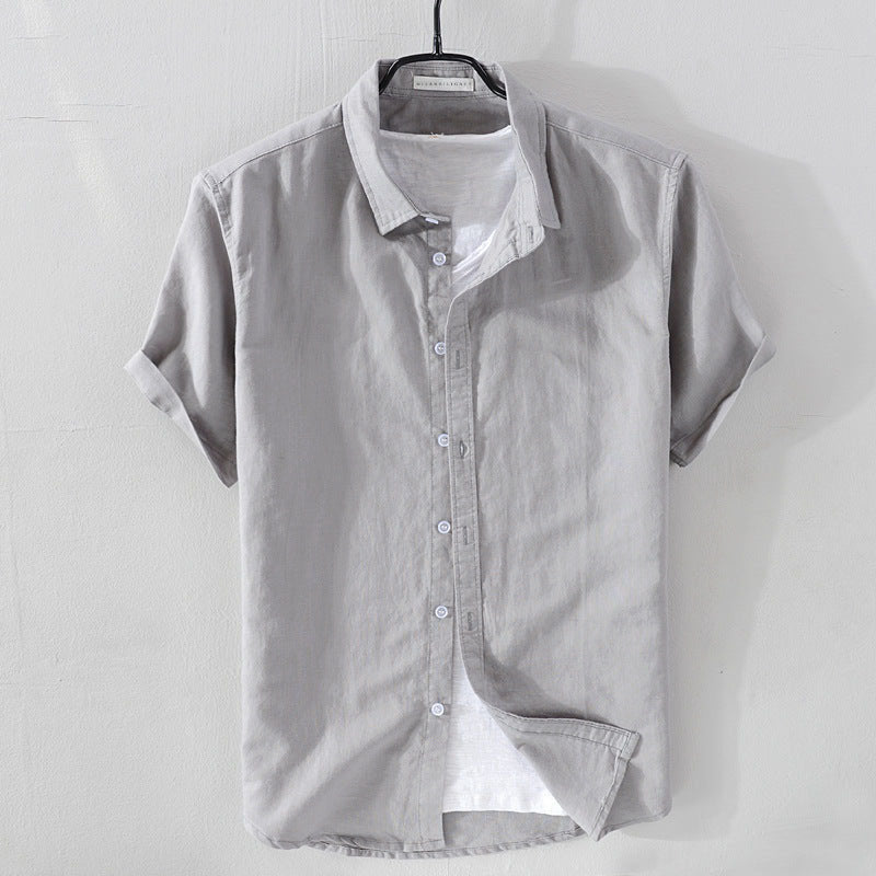 Relaxed-Fit Button-Front Shirt for Men – Breathable Comfort & Casual Style