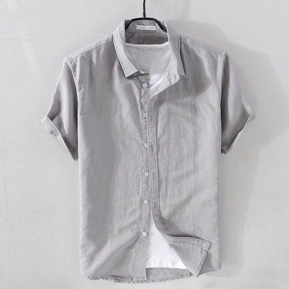 Relaxed-Fit Button-Front Shirt for Men – Breathable Comfort & Casual Style
