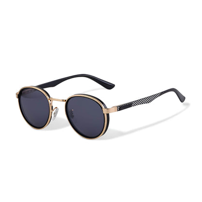 Round Mirrored Sunglasses for Men – Glare-Reducing & Adjustable Fit