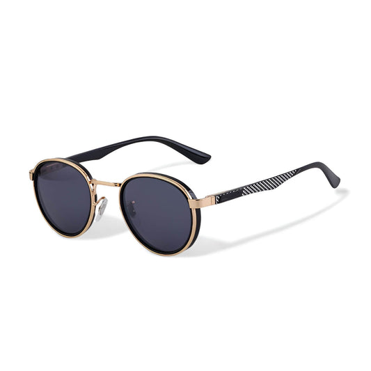 Round Mirrored Sunglasses for Men – Glare-Reducing & Adjustable Fit