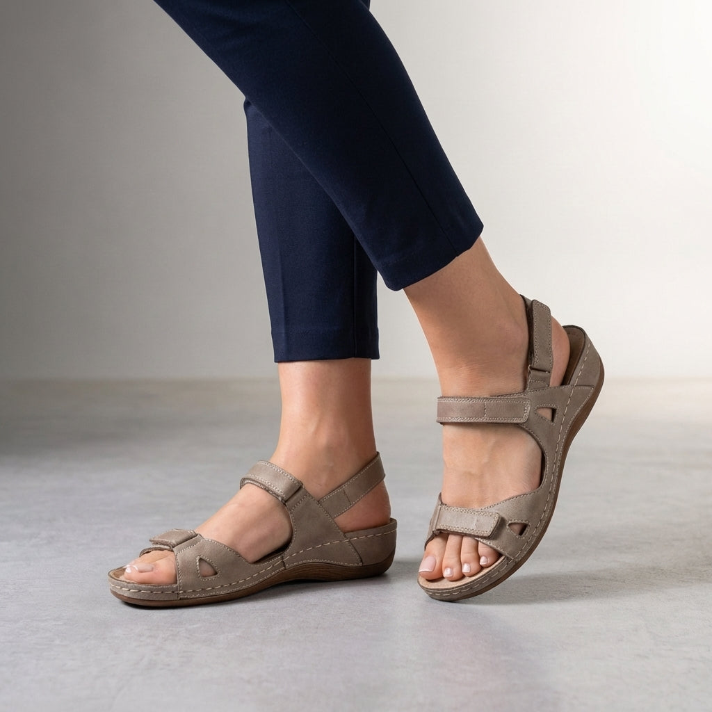 Orthopedic Ankle Strap Sandals for Women – Adjustable Comfort & Support
