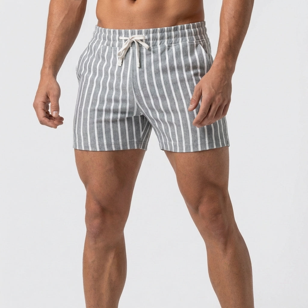 Striped Drawstring Shorts for Men – Casual Comfort & Style