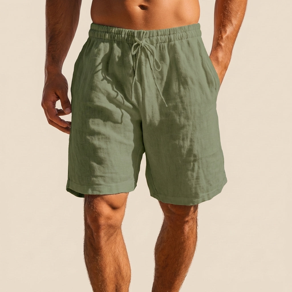Relaxed Fit Swim Shorts for Men – Adjustable Waist & Handy Pockets