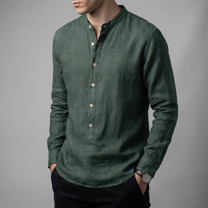 Long Sleeve Henley Shirt for Men – Breathable All-Day Comfort