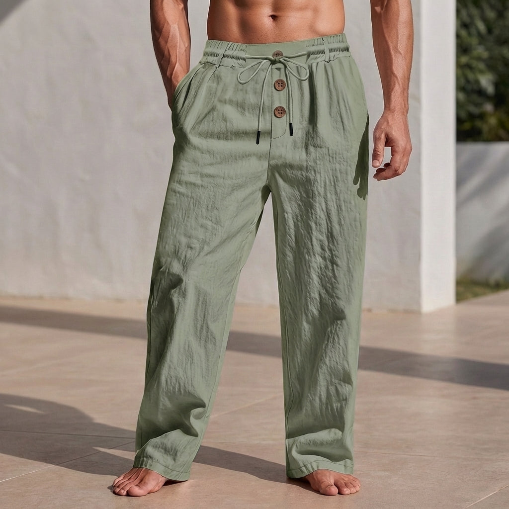Drawstring Trousers for Men – Breathable All-Day Comfort