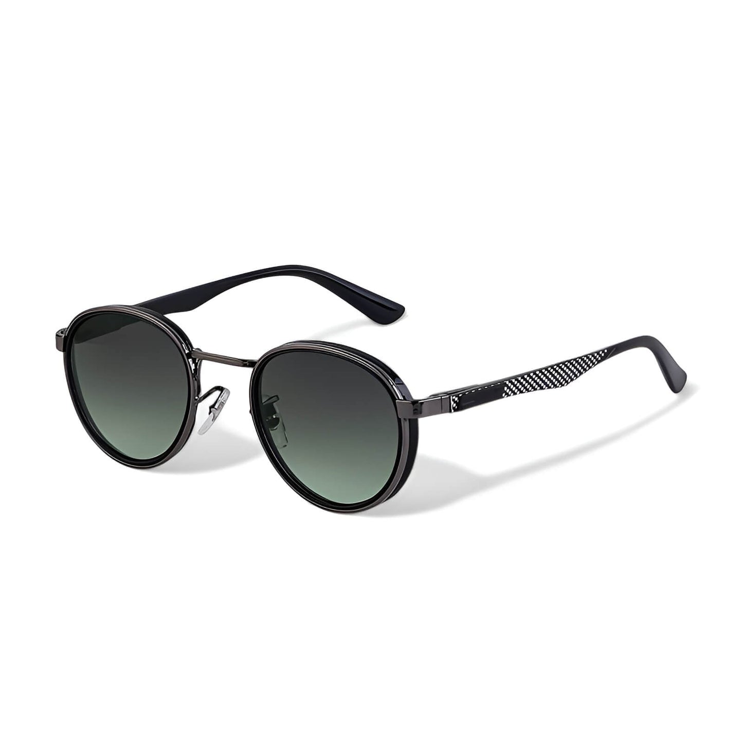 Round Mirrored Sunglasses for Men – Glare-Reducing & Adjustable Fit