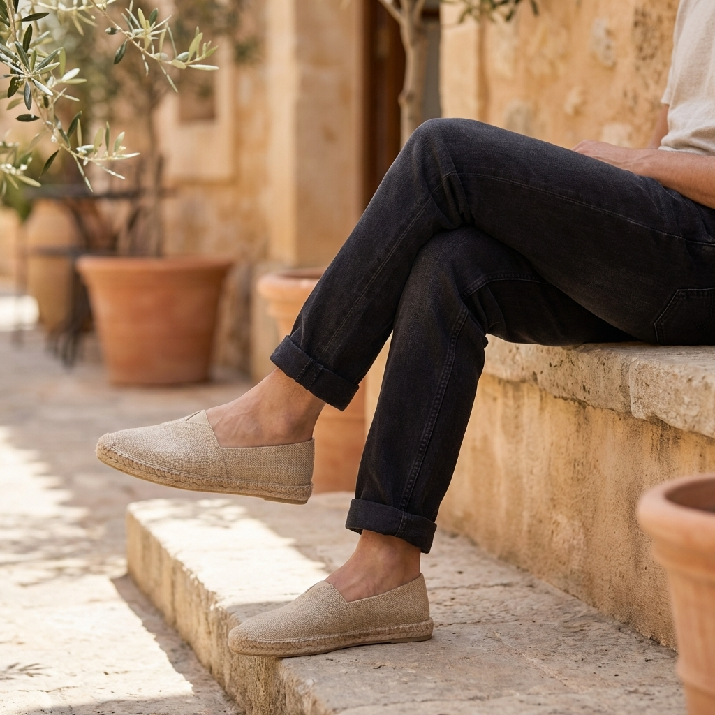 Orthopedic Jute-Sole Espadrilles for Men – All-Day Comfort & Support