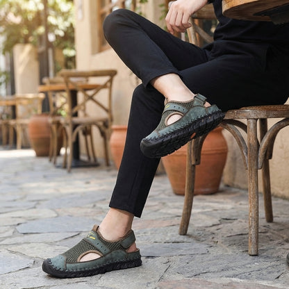 Orthopedic Closed Toe Mesh Sandals for Men – Breathable & Supportive Fit