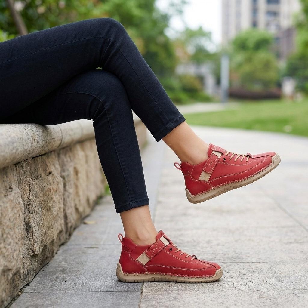 Orthopedic Lace-Up Sneakers for Women – Comfort & Support