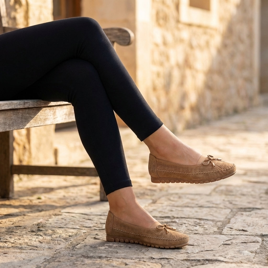 Bow Driving Loafers for Women – Breathable Comfort & Grip